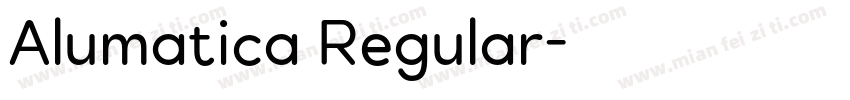 Alumatica Regular字体转换